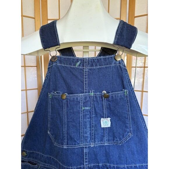 Vintage Duck Head Union Made Suspenders Style Denim Overalls Made In USA 51x30 - Picture 5 of 15